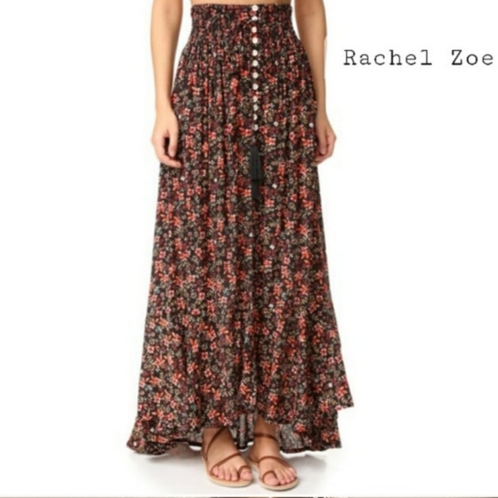 NWT RACHEL ZOE Floral Midi Skirt